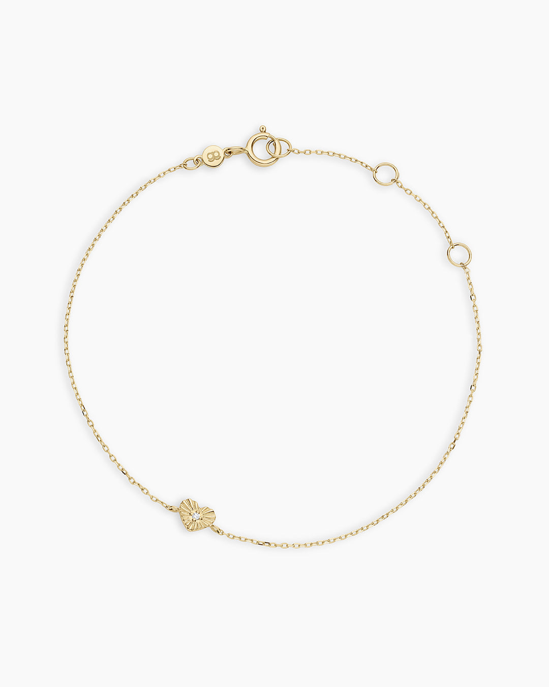 Diamond Vintage Heart Bracelet