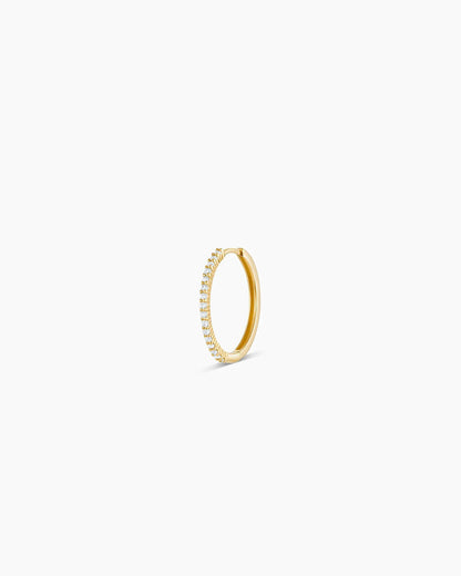 Diamond Pavé Single Huggie