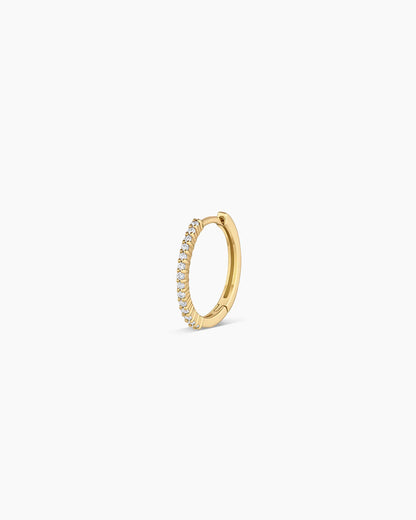 Diamond Pavé Single Huggie