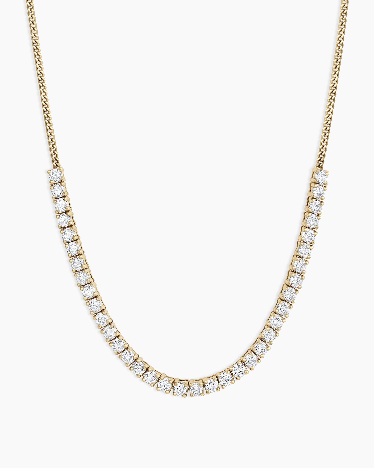 Diamond Melbourne Statement Row Necklace