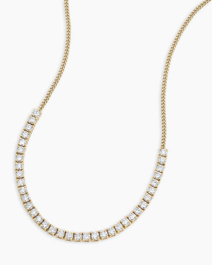 Diamond Melbourne Statement Row Necklace