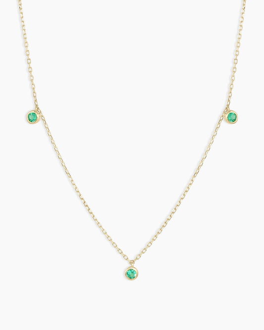 Classic Emerald Trio Necklace