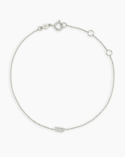 Diamond Pavé Alphabet Bracelet