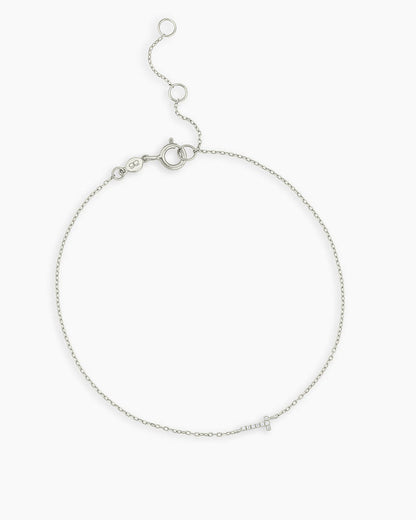 Diamond Pavé Alphabet Bracelet