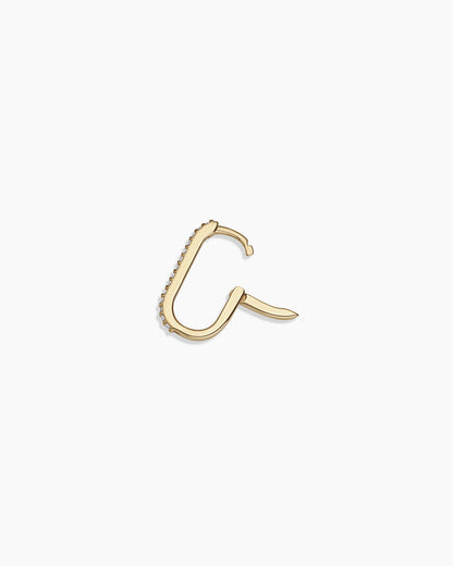 Diamond Parker Link Single Huggie